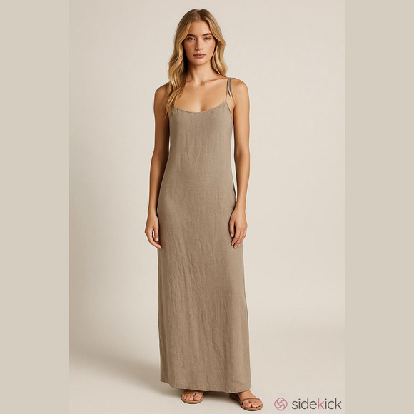 nova vintage Dresses & Skirts - Nova Vintage cream maxi slip dress, XS